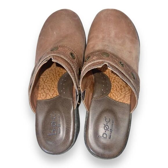 BOC Born Concepts Pontine Slip On Clogs Brown Leather Women's 7M - Picture 12 of 12